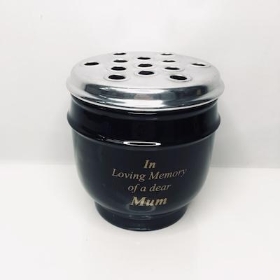 Black Metal In Loving Memory Mum Pot 15cm