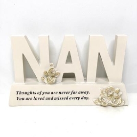 Nan Gold Roses Memorial 11.5cm