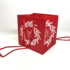Red Jingle Hand Tie Bags x 10