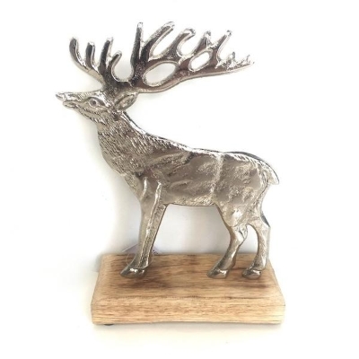 Standing Metal Reindeer 18cm