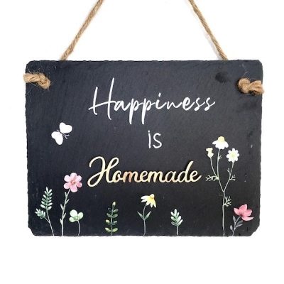 Happiness Is Homemade Slate 20cm
