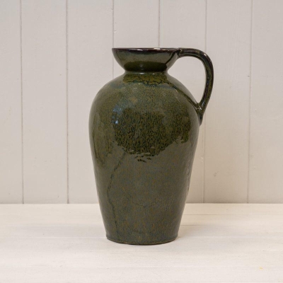 Dark Green Ceramic Jug 30cm