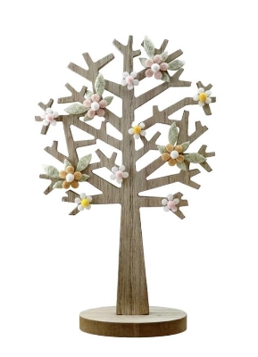 Wooden Tree & Flowers