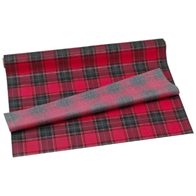 Red Tartan Tissue x 48 Sheets