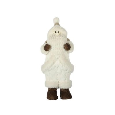 White Fur Santa 43cm