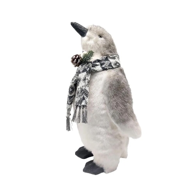 Penguin With Xmas Scarf 43cm