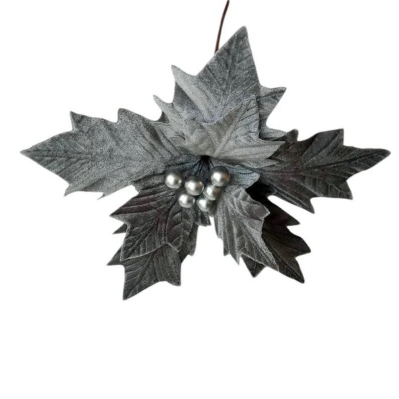 Silver Poinsettia 45cm