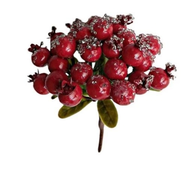 Frosty Red Berry Bush 20cm