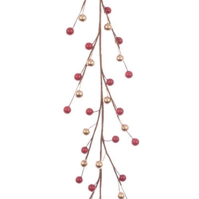 Red & Gold Berry Garland 150cm