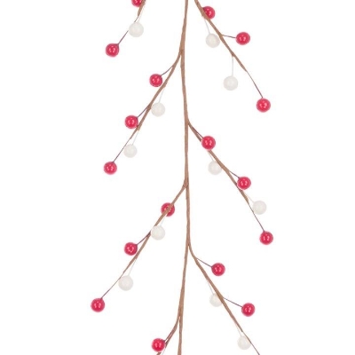 Red & White Berry Garland 150cm