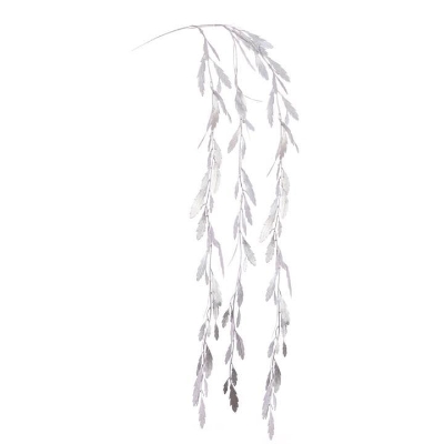 Silver Hanging Leaf 97cm