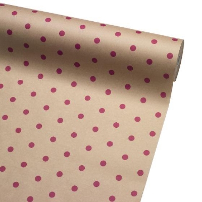 Cerise Spot Kraft Paper 100m