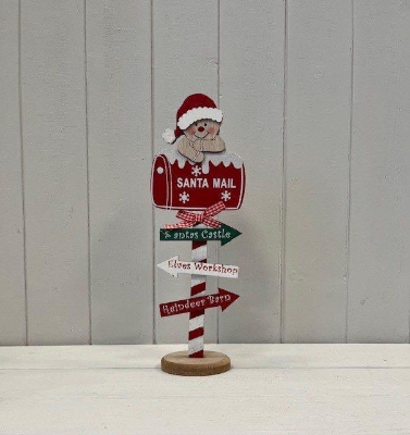 Santa Mail Signpost 30cm