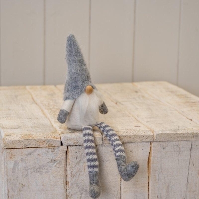 Sitting Grey Wool Gonk 20cm