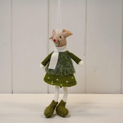 Fabric Mouse Dangly Legs 16cm