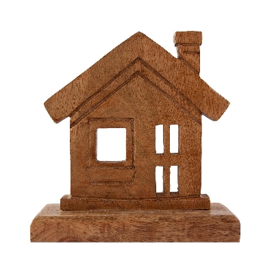 Wooden Deco House 15cm