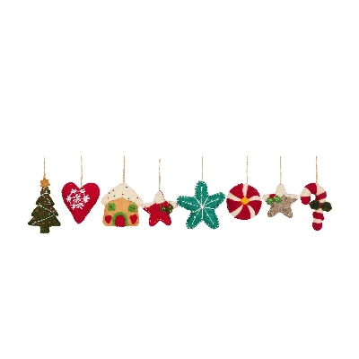 Xmas Felt Hangers 6cm