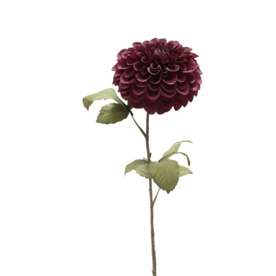 Burgundy Dahlia 74cm