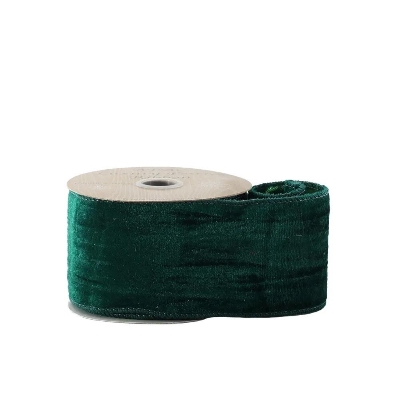 Green Velvet Ribbon 63mm
