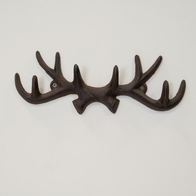 Cast Iron Antler Coat Hook 12cm
