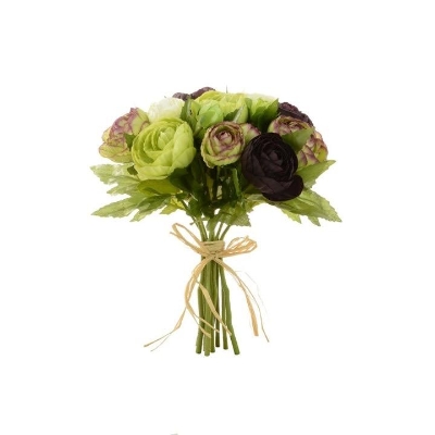Aubergine-Green Ranunculus 23cm