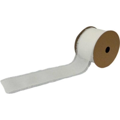 White Frayed Boho Chiffon 5 yds