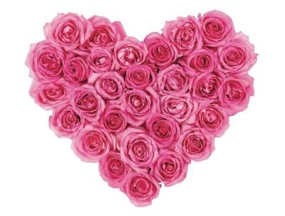 Folding Card Pink Heart