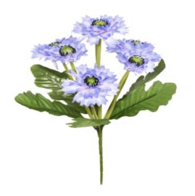 Lilac Cornflower Bush 36cm