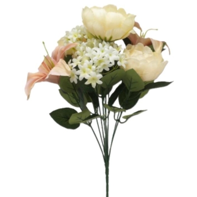 Peony & Lily Bush 44cm