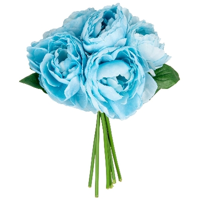 Light Blue Princess Peony Bunch 30cm