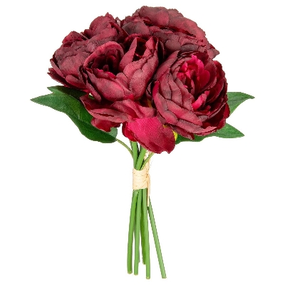 Burgundy Princess Peony Bunch 30cm