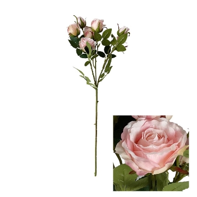 Pink Spray Rose 48cm