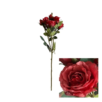Red Spray Rose 48cm