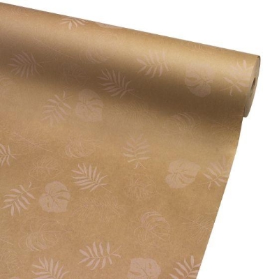 Tropical Leaves Kraft Paper 100m