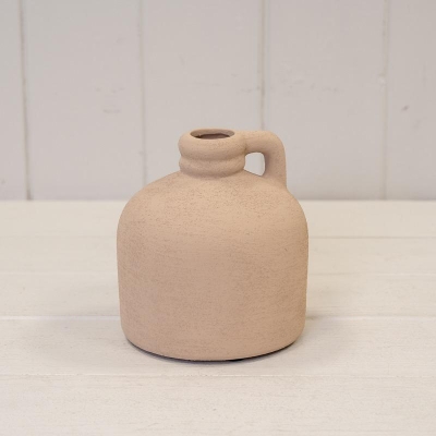 Small Tan Textured Vase 11cm