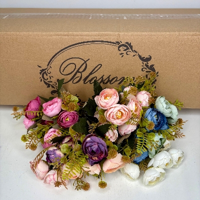 48 x Ranunculus & Hydrangea Bush 30cm