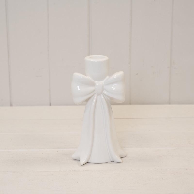 Draping Bow Candle Holder 17cm