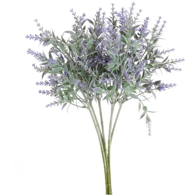Flocked Lavender Bundle 34cm