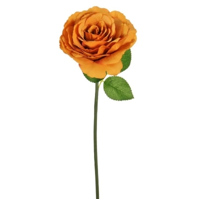 Burnt Orange Tudor Rose 45cm