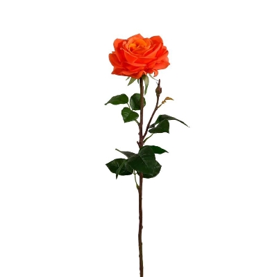 Orange Rose Real Touch 70cm