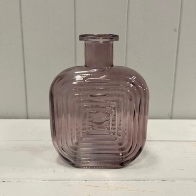 Amethyst Square Bottle Vase 14cm