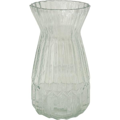 Clear Waisted Vase 20cm