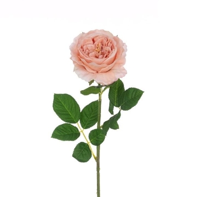 Peach Real Touch Rose 60cm