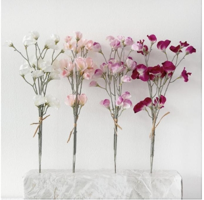 Purple Sweetpea Bundle 49cm