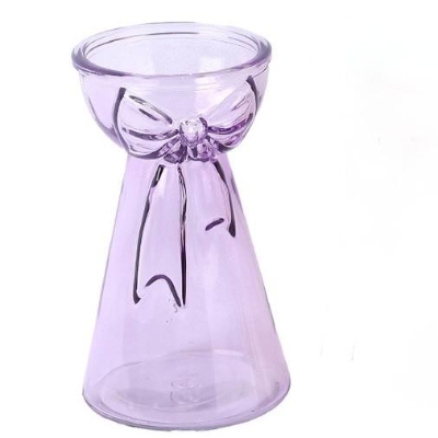 Purple Bow Vase 15cm
