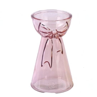 Pink Bow Vase 15cm