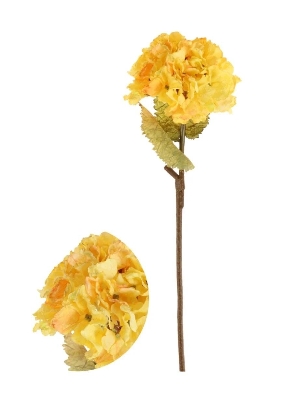Yellow Ruffled Hydrangea 52cm