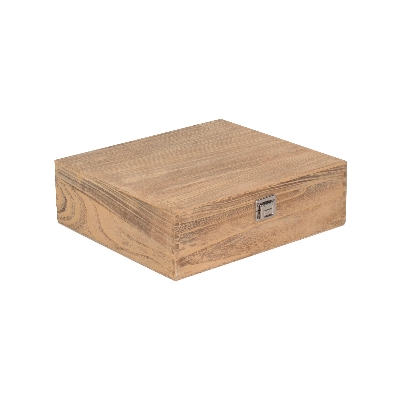 3 Bottle Wooden Box 11cm