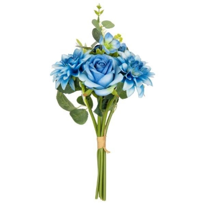 Blue Rose & Dahlia Bundle 40cm