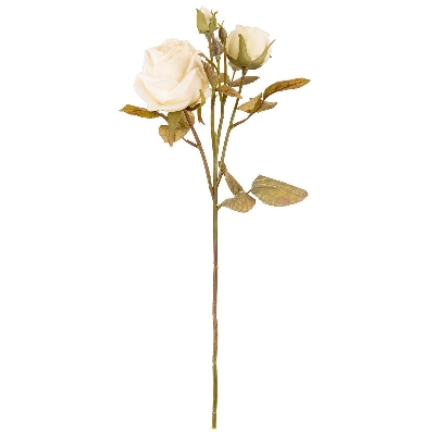 White Dry Spray Rose 48cm
